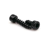 ZHGUIMING 10/50X M2 .6 M3 .5 M4 M5 M6 carbono negro 304 acero inoxidable Allen hexagonal tapa cabeza redonda tornillo autorroscante de madera(Black carbon steel,35MM_M5 10PCS)
