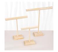 ZHGUIMING Accesorios de joyería de Madera Maciza, Soporte de exhibición for Pulseras, Pendientes, Collares, Estante de Almacenamiento de joyería con Base de Madera, Soporte Colgante(M)