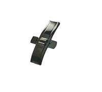 ZHGUIMING Accesorios for reloj, hebilla totalmente de acero, hebilla de mariposa de doble presión T41T91T97T035, hebilla de correa de acero, hebilla de conexión, cadena de reloj(1pcs black,6mmx24mm)