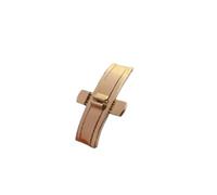 ZHGUIMING Accesorios for reloj, hebilla totalmente de acero, hebilla de mariposa de doble presión T41T91T97T035, hebilla de correa de acero, hebilla de conexión, cadena de reloj(1pcs rose gold,6mmx21m