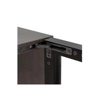 ZHGUIMING Bisagra invisible de 2 piezas for marco de aluminio, puerta de vidrio, bisagra oculta for puerta de gabinete, amortiguador hidráulico, eje giratorio hacia arriba y hacia abajo.(C-2pcs)