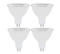 ZHGUIMING Bombilla LED GU10 de 4 piezas, 5 W, foco de riel, iluminación empotrada for sala de estar, dormitorio, cocina, baño, luz = 50 W(MR16 220-240V,WHITE 6000K_NON-DIMMABLE)