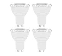 ZHGUIMING Bombilla LED GU10 de 4 piezas, 5 W, foco de riel, iluminación empotrada for sala de estar, dormitorio, cocina, baño, luz = 50 W(GU10 220-240V,WARM WHITE 3000K_NON-DIMMABLE)