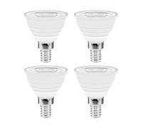 ZHGUIMING Bombilla LED GU10 de 4 piezas, 5 W, foco de riel, iluminación empotrada for sala de estar, dormitorio, cocina, baño, luz = 50 W(E14 220-240V,WHITE 6000K_NON-DIMMABLE)