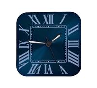 ZHGUIMING Caja de reloj cuadrada de 38 mm, juego de caja NH35, piezas de reparación y modificación de relojes de acero 316L for movimientos automáticos NH36 4R36, reloj NH36(Black seconds- Blue)