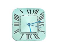 ZHGUIMING Caja de reloj cuadrada de 38 mm, juego de caja NH35, piezas de reparación y modificación de relojes de acero 316L for movimientos automáticos NH36 4R36, reloj NH36(Blue seconds-green)