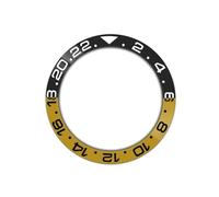 ZHGUIMING Inserto de bisel de cerámica curvada de 38mm compatible con SKX007 SKX009 SRPD, caja de reloj NH35 NH36, anillo de inserción de bisel de movimiento, piezas de reloj for hombres(NO.12)