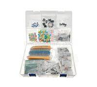 ZHGUIMING Kit de componentes electrónicos Mega de 1900 piezas que incluye surtido + condensadores + resistencias + LED + transistores + conectores de CC + PCB + amplificador operacional(With plastic b