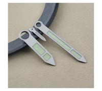 ZHGUIMING Reloj de Movimiento Manual con manecillas Altas y Borde Plateado, Puntero Luminoso Verde, Apto for Movimiento 6497 6498 ST3600