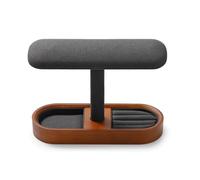 ZHGUIMING Soporte de madera for reloj, soporte de joyería en forma de T, expositor de pulsera de madera maciza negra, organizador de pendientes y anillo, soporte de reloj con barra en T de madera(SM21