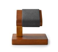 ZHGUIMING Soporte de madera for reloj, soporte de joyería en forma de T, expositor de pulsera de madera maciza negra, organizador de pendientes y anillo, soporte de reloj con barra en T de madera(SM21