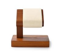 ZHGUIMING Soporte de madera for reloj, soporte de joyería en forma de T, expositor de pulsera de madera maciza negra, organizador de pendientes y anillo, soporte de reloj con barra en T de madera(SM21