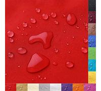 ZHhan Tejido de poliéster Impermeable, Columna de Agua de 12.000 mm, 150 cm de Ancho, cantidad = Metro, Medida por Metro, Impermeable, Resistente al desgarro, Duradero, Tejido Exterior (Rojo, 1,5 m)