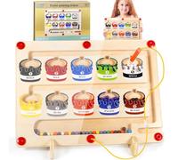 ZHHGOO Juego Educativo para Niños 2 3 4 5 Años, Laberinto Magnético de Colores y Números,Juguetes Montessori Juegos Educativos,Juegos Niños 2 3 4 5 Años Regalos Cumpleaños Navidad