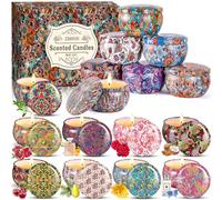 ZHHGOO Velas Perfumadas Regalos Originales para Mujer, 16 Piezas Velas Aromáticas Cera de Soja Natural, Día de la Madre,Velas Decorativas para Cumpleaños,Navidad San Valentín Aniversarios Regalo