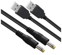 ZHHSUNY 2pcs 4FT USB 2.0 A Macho a DC 5 V DC Barril Jack Cable de alimentación,5 V Conector de enchufe de corriente Cable de cargador para PSP 3000 2000 1000,Tableta,Teléfono, Netbook
