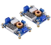 ZHHSUNY 2PCS XL4015 DC-DC 5A Buck Convertidor 4-38V a 1.25-36V Módulo de Alta Potencia Regulador de Voltaje Descendente con Pantalla LED