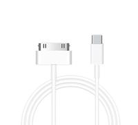 ZHHSUNY 3.3ft 30 pines a USB C cable adaptador para i-Phone 4/4s i-pad1/2/3, tipo C de 30 pines cable de alimentación de carga sincronización de teléfono antiguo tablet pod (blanco)