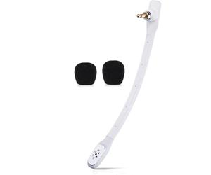 ZHHSUNY Astro A40 - Micrófono de repuesto con cancelación de ruido reemplazable de 3,5 mm, cuello de cisne para Lo-gitech Astro A40 TR A40TR A40TR Gaming Computer Auriculares para PC (Blanco)