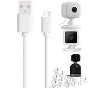 ZHHSUNY Cable de extensión de alimentación para monitor de bebé, compatible con Wyze-Cam V4 V3 OG, B-link Mini, B-link Mini Pan Tilt, Ring Indoor Cam 2ª generación, cable de extensión para cámara de