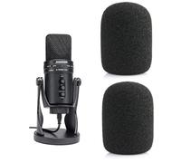 Zhhsuny G-Track Pro - Juego de 2 tapones para micrófono de espuma para reducir el ruido, compatible con Samson G-Track Pro C01 C01U Pro C01UPRO CO1 Micrófono Pop Filter Cover