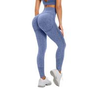 Zhiaek Leggings Deportivos Mujer Push Up Cintura Alta Mallas Deporte Mujer Anticeluliticos Sin Costuras Pantalones de Yoga para Running Gym Fitness Jogging y Pilates