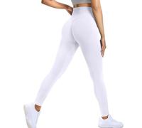 Zhiaek Mallas Deporte Mujer Push Up Leggins Deportivos Mujer Cintura Alta Pantalones Yoga Elástico Opaco Mayas Deportivas Control de Barriga para Yoga Running Fitness Training