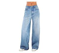 ZHIAN Sweatpants That Look Like Jeans Jeans Sweatpant Jeans High Waisted with Pockets Sweatpants(S)