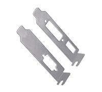 Zhichengbosi Soporte de tarjeta gráfica de perfil bajo, adaptador de soporte de media altura DVI + VGA para ATI Nvidia Video