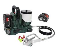 ZHIGUANYUN Pistola pulverizadora de Pintura inalámbrica, Pistola pulverizadora de Disparo rápido con Manguera Ajustable de 178 cm para un Alcance Total y Alto de 360° Green-OneBattery