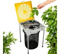 ZHIGUANYUN Recortadora eléctrica de cogollos de 45 cm (18 Pulgadas), 3 velocidades, para Uso en seco y húmedo, para hidroponía, con 6 Cuchillas y Bolsa recolectora Grande 220V