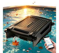 ZHIGUANYUN Robot Limpiador de Piscinas automático con evasión de obstáculos y planificación de rutas Mediante IA; Skimmer Solar para Piscinas con opción de Modo Dual. Black