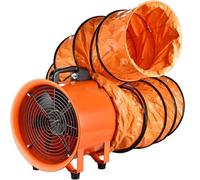 ZHIGUANYUN Soplador de Alto Rendimiento con Manguera de Escape, Extractor de Humos silencioso para la ventilación de Casas, garajes y Obras de construcción. 5M-airduct-Φ15.7in