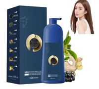 Zhihuashi Plant-Based Hair Coloring Cream, Caviar Hair Colour Cream, Protein Color Protecting Hair Dyeing Cream, Bubble Plant Hair Dye (Coffee)
