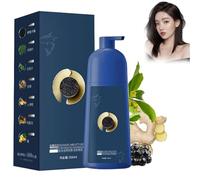 Zhihuashi Plant-Based Hair Coloring Cream, Caviar Hair Colour Cream, Protein Color Protecting Hair Dyeing Cream, Bubble Plant Hair Dye (Dark Tea)