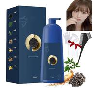 Zhihuashi Plant-Based Hair Coloring Cream,Qiweitang Bubble Plant Hair Dye Shampoo,Zhihuashi Protein Hair Dye Shampoo,Hair Color for Women Men (Tea Brown, C-33)