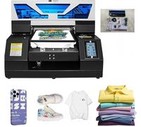 ZHIMAI DIY A3-19 UV Impresora UV plana Formato A3 Impresora automática de etiquetas de botella para botella de Navidad Carcasa de teléfono de madera acrílica