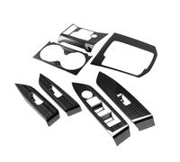 ZHINUAN 1 juego cubierta interruptor ventana coche, embellecedor for Mazda, CX-5 CX5 2017-2020, panel consola cambio marchas Moldura de control de ventanas