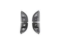 ZHINUAN 1 par de botones de control del volante del coche, Compatible for Mercedes-Benz, W220 S430 S500 S600 CL500 CL600 2208210679, cubierta del interruptor Banco de botones del volante del vehículo(