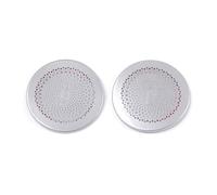 ZHINUAN 1 par de pegatinas for embellecedores de altavoces de pilar A de coche, Compatible for GWM, ORA Good Cat 2021-2022, marco de accesorios interiores de acero inoxidable Rejilla frontal para alta