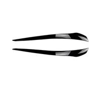 ZHINUAN 2 pegatinas 3D for cejas de faros delanteros compatibles con BMW E92 E93 Serie 3 325i 330i 330d 335i 335d 2010 a 2013 LCI Tuning Eyelids de ABS decoración de cejas de coche(Gloss Black)