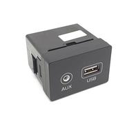 ZHINUAN Adaptador de puerto auxiliar USB, Compatible for Hyundai, Tucson 2015-2018, conector auxiliar USB 96120D3500, accesorios for coche. Centro de carga USB para vehículos