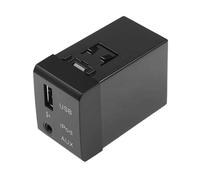 ZHINUAN Adaptador de puerto USB AUX for iPod, Compatible for Hyundai, Santa Fe (2007-2012), tarjeta SD USB-C, accesorios for coche 961202B000, 96120-2B000 Centro de carga USB para vehículos