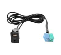 ZHINUAN Adaptador de puerto USB auxiliar, Compatible for Hyundai, KIA, y Sportage. Cableado de extensión de radio. Centro de carga USB para vehículos