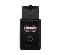 ZHINUAN Adaptador de puerto USB auxiliar for coche, Compatible for Toyota, RAV4, Camry, Yaris, Corolla y Avalon. Conector de plástico negro 86190-0R010. Centro de carga USB para vehículos