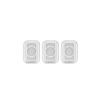 ZHINUAN Adhesivo for la cubierta del altavoz del techo trasero, Compatible for Toyota Alphard Vellfire serie 40 (2023-2024). Rejilla frontal para altavoz de coche(Silver 3pcs)
