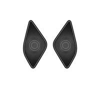 ZHINUAN Adhesivo for la cubierta del altavoz inferior de la puerta central, Compatible for Toyota Alphard Vellfire serie 40 (2023-2024), embellecedor de sonido, cubierta interna del altavoz. Rejilla f