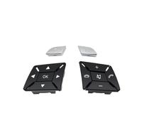 ZHINUAN Botón de control de la cubierta del volante del coche, Compatible for Mercedes benz, CE GLK clase W204 X204 W212 W218 W156, volante a la izquierda, volante a la derecha, multifunción. Banco de