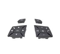 ZHINUAN Botón de control de la cubierta del volante del coche, Compatible for Mercedes benz, CE GLK clase W204 X204 W212 W218 W156, volante a la izquierda, volante a la derecha, multifunción. Banco de
