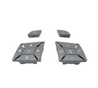 ZHINUAN Botón de control de la cubierta del volante del coche, Compatible for Mercedes benz, CE GLK clase W204 X204 W212 W218 W156, volante a la izquierda, volante a la derecha, multifunción. Banco de